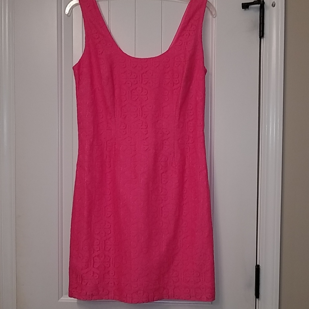 Hot Pink Lace Lilly Pulitzer Shift dress